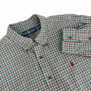 POLO RALPH LAUREN Red Green Plaid Flannel Button Up Shirt xl